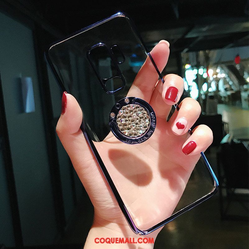 Étui Samsung Galaxy S9 Strass Téléphone Portable Anneau, Coque Samsung Galaxy S9 Amoureux Difficile