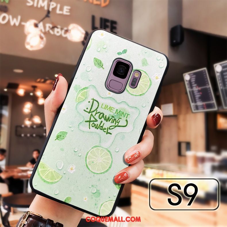 Étui Samsung Galaxy S9 Tout Compris Incassable Étoile, Coque Samsung Galaxy S9 Fruit Fluide Doux