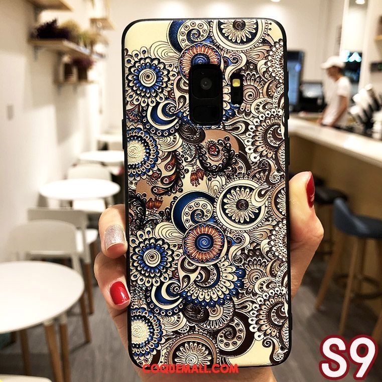 Étui Samsung Galaxy S9 Téléphone Portable Silicone Gris, Coque Samsung Galaxy S9 Protection Tout Compris