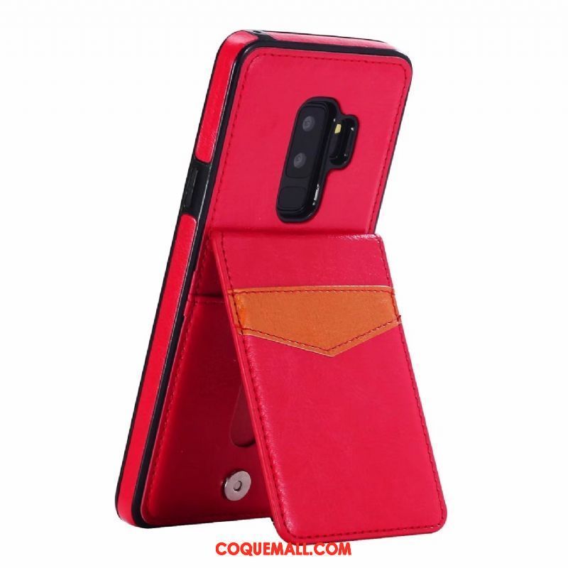 Étui Samsung Galaxy S9+ Téléphone Portable Support Étui En Cuir, Coque Samsung Galaxy S9+ Carte Étoile