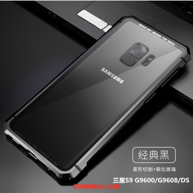 Étui Samsung Galaxy S9 Étoile Transparent Tout Compris, Coque Samsung Galaxy S9 Noir Border