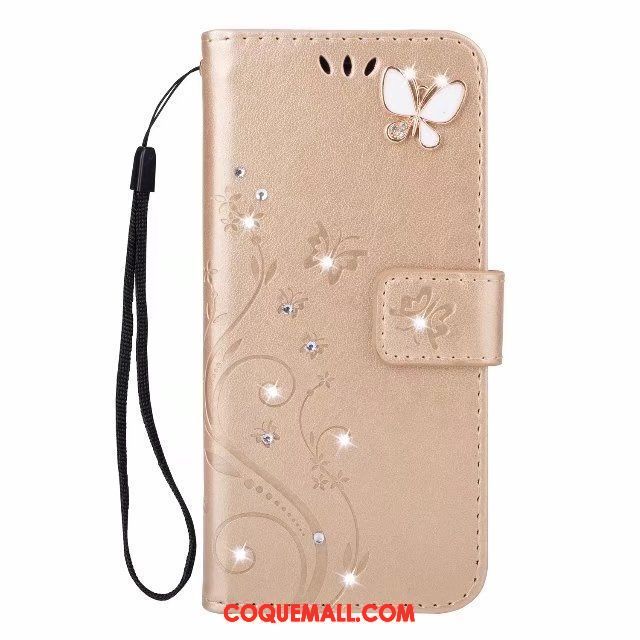 Étui Samsung Galaxy S9+ Étui En Cuir Étoile Protection, Coque Samsung Galaxy S9+ Téléphone Portable Or