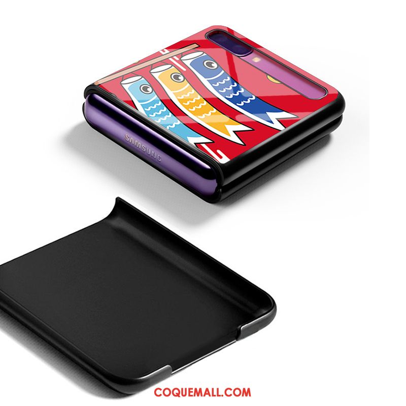 Étui Samsung Z Flip Plier Nouveau Étoile, Coque Samsung Z Flip Verre Personnalisé