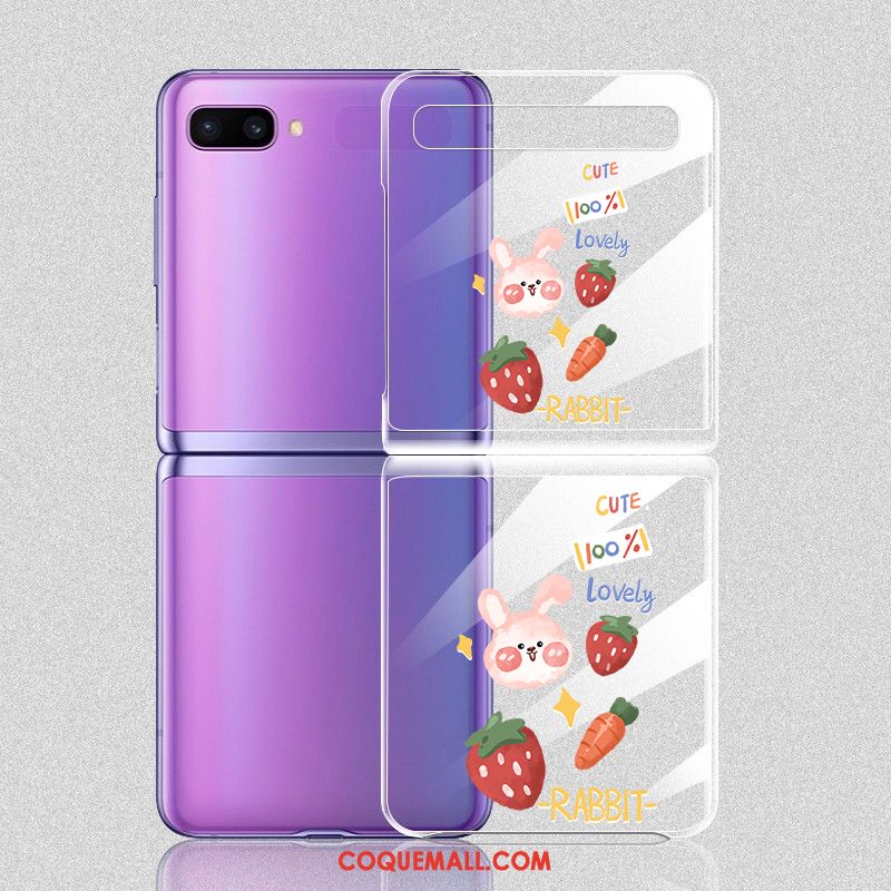 Étui Samsung Z Flip Étoile Incassable Plier, Coque Samsung Z Flip Dessin Animé Lapin