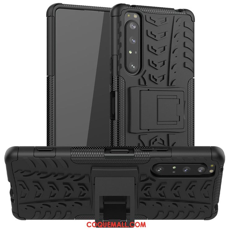 Étui Sony Xperia 1 Ii Téléphone Portable Support Tout Compris, Coque Sony Xperia 1 Ii Protection Noir