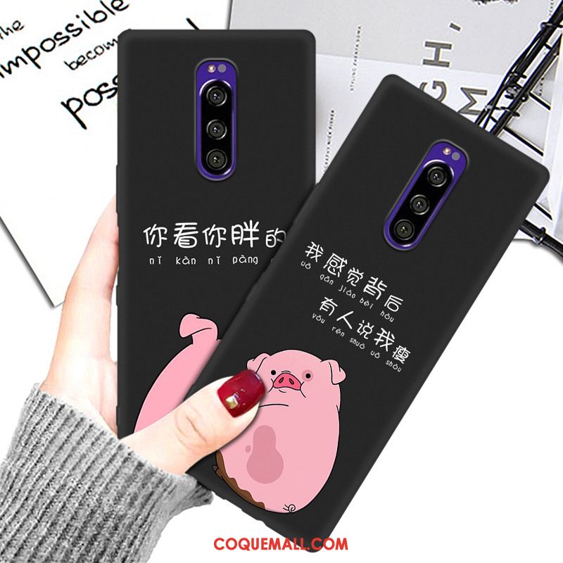 Étui Sony Xperia 1 Protection Fluide Doux Téléphone Portable, Coque Sony Xperia 1 Créatif Dessin Animé