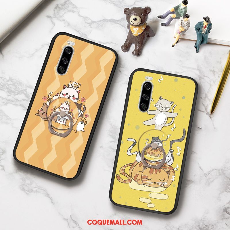 Étui Sony Xperia 5 Dessin Animé Charmant Silicone, Coque Sony Xperia 5 Chat Animal