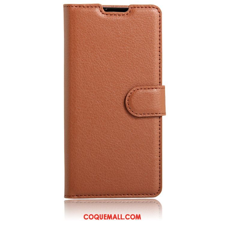 Étui Sony Xperia E5 Téléphone Portable Étui En Cuir Tout Compris, Coque Sony Xperia E5 Incassable Protection Braun