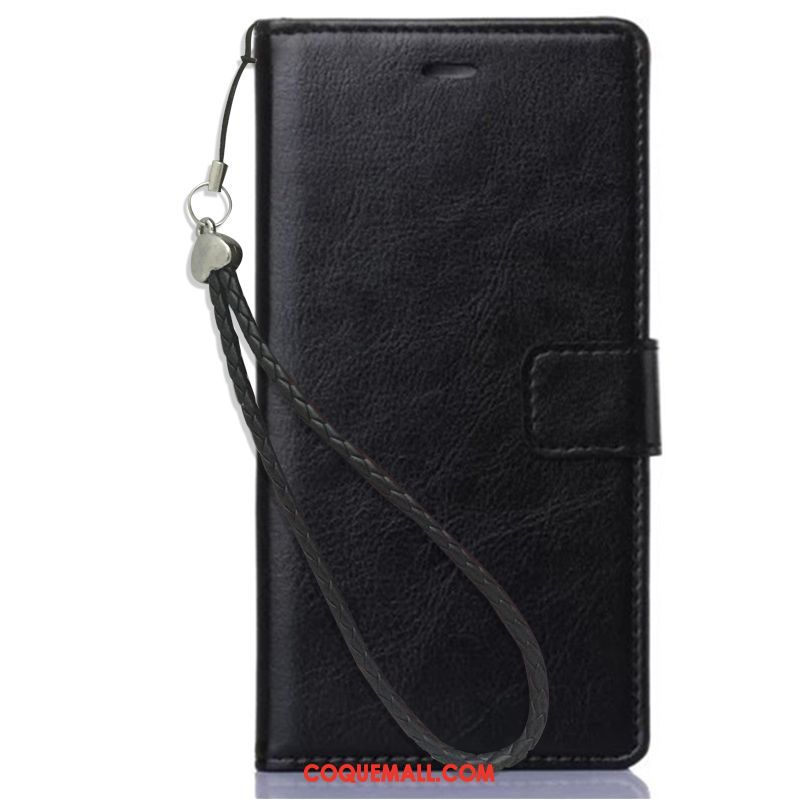 Étui Sony Xperia L1 Protection Étui En Cuir Support, Coque Sony Xperia L1 Noir Portefeuille