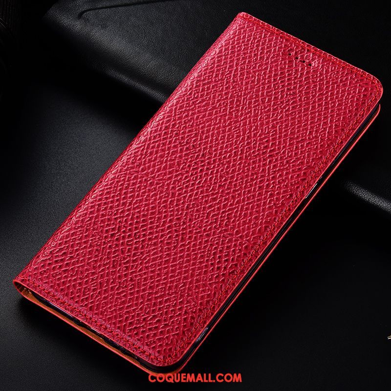 Étui Sony Xperia L3 En Cuir Mesh Incassable, Coque Sony Xperia L3 Rouge Téléphone Portable