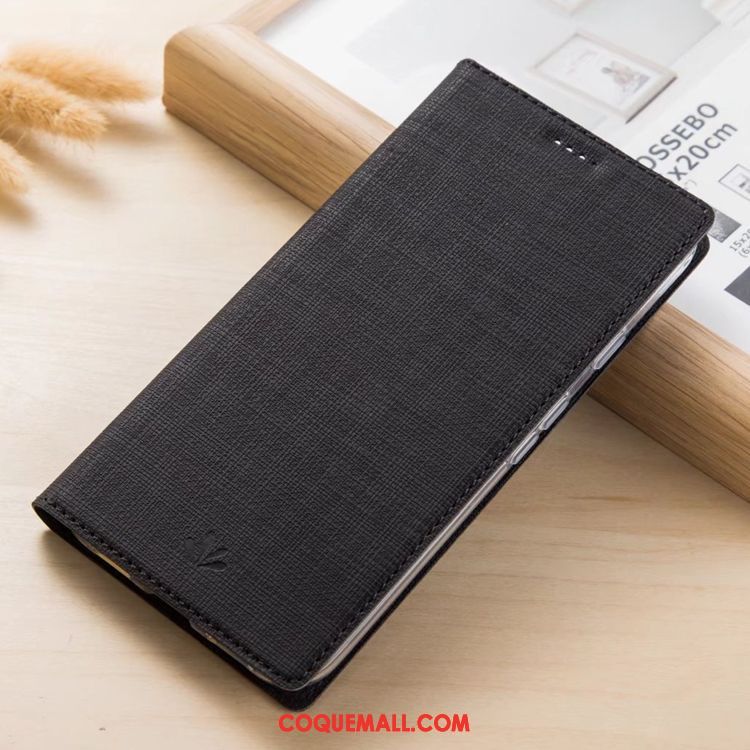 Étui Sony Xperia L3 Modèle Fleurie Noir Incassable, Coque Sony Xperia L3 En Cuir Tout Compris