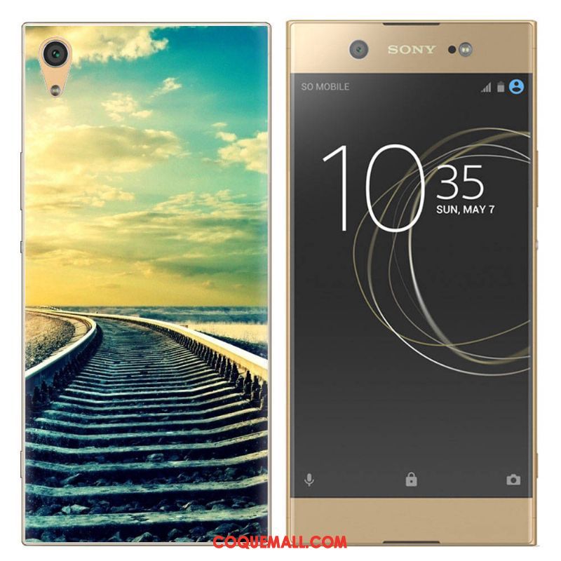 Étui Sony Xperia Xa Tendance Fluide Doux Téléphone Portable, Coque Sony Xperia Xa Blanc Créatif