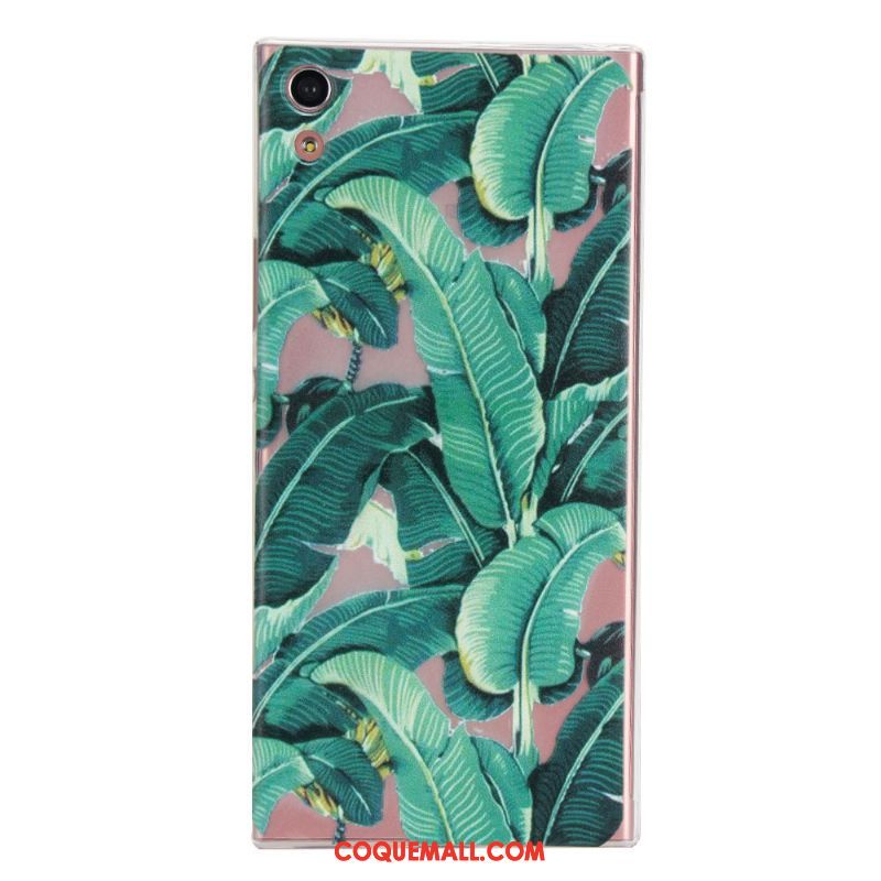 Étui Sony Xperia Xa Très Mince Fluide Doux Protection, Coque Sony Xperia Xa Oiseau Vert