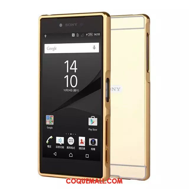 Étui Sony Xperia Xa Ultra Border Or Métal, Coque Sony Xperia Xa Ultra Protection Couvercle Arrière