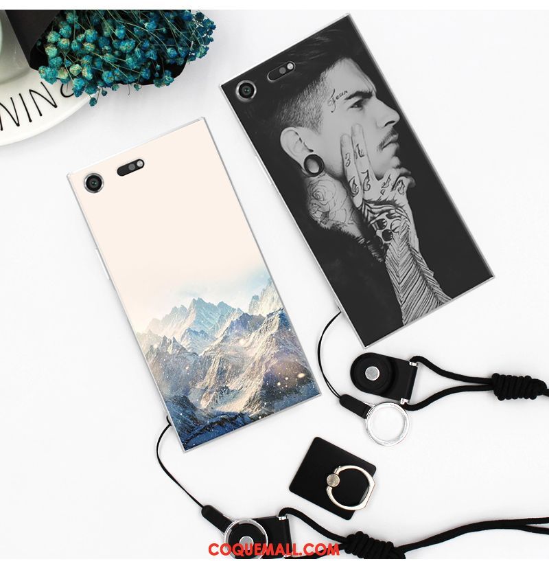 Étui Sony Xperia Xz Premium Noir Tendance Protection, Coque Sony Xperia Xz Premium Téléphone Portable Incassable