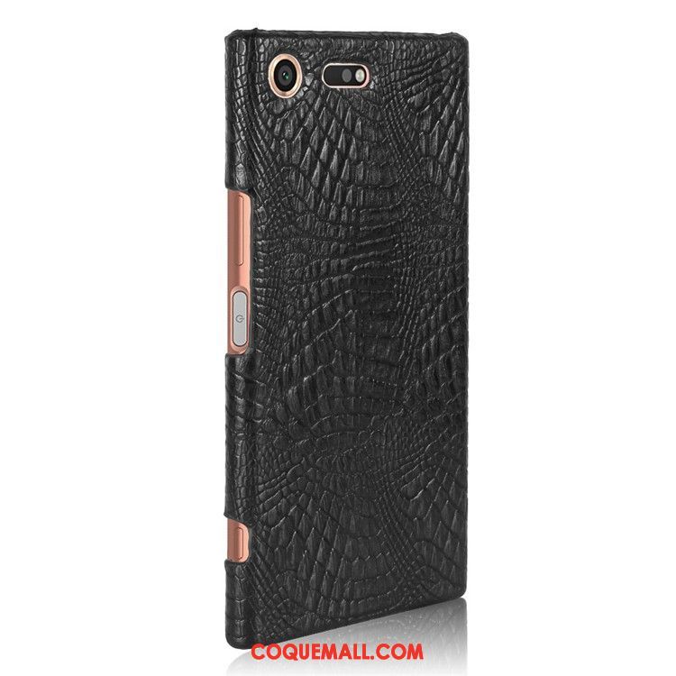 Étui Sony Xperia Xz Premium Téléphone Portable Difficile Noir, Coque Sony Xperia Xz Premium Crocodile Modèle Protection