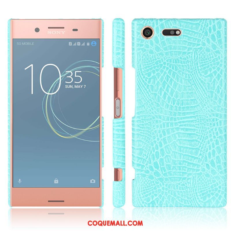 Étui Sony Xperia Xz1 Compact Bleu Protection Téléphone Portable, Coque Sony Xperia Xz1 Compact Étui En Cuir