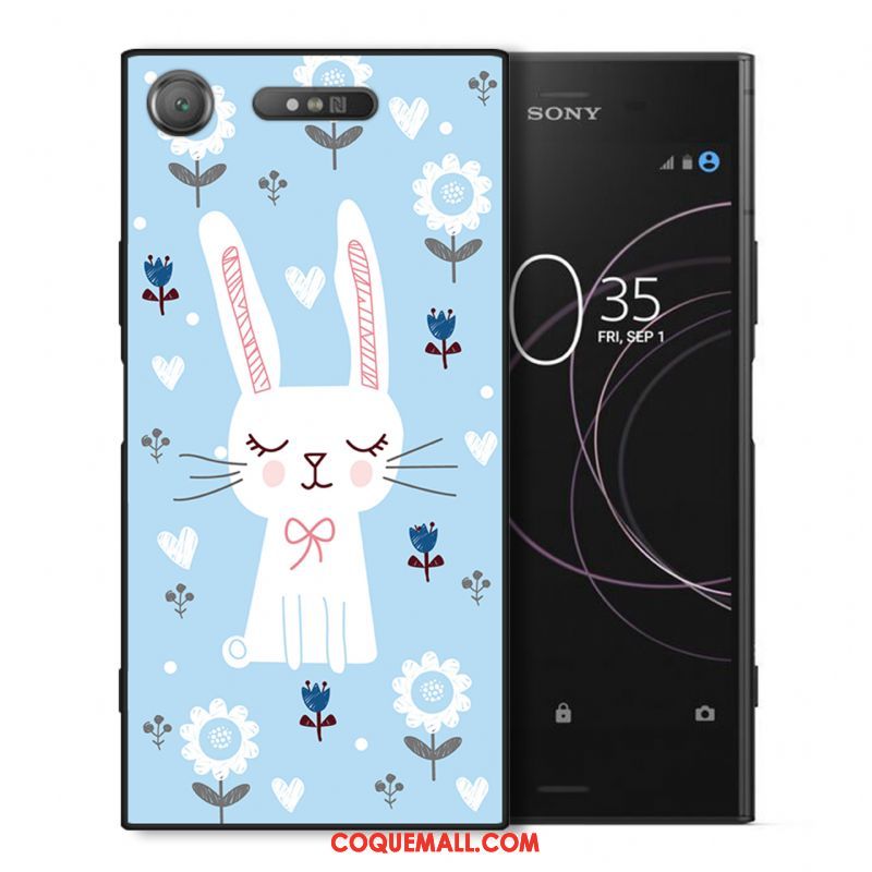 Étui Sony Xperia Xz1 Petit Bleu Fluide Doux, Coque Sony Xperia Xz1 Frais Tout Compris