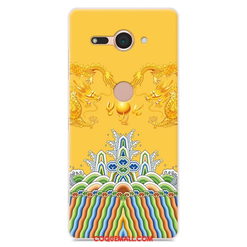 Étui Sony Xperia Xz2 Compact Téléphone Portable Créatif Protection, Coque Sony Xperia Xz2 Compact Amoureux Jaune