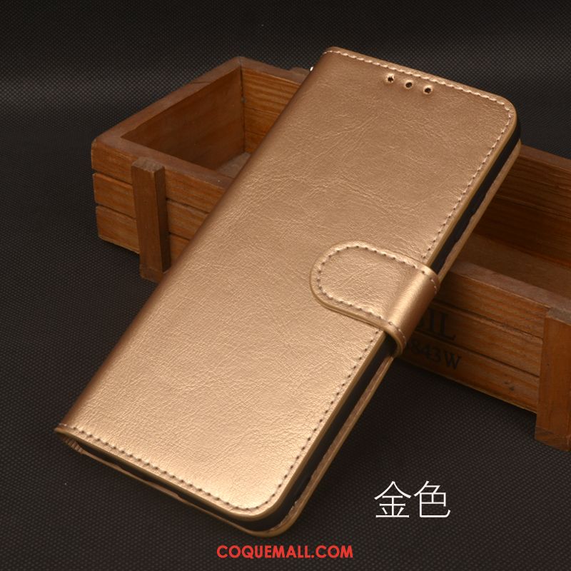 Étui Xiaomi Mi 10 Incassable Tout Compris En Cuir, Coque Xiaomi Mi 10 Or Ornements Suspendus Beige