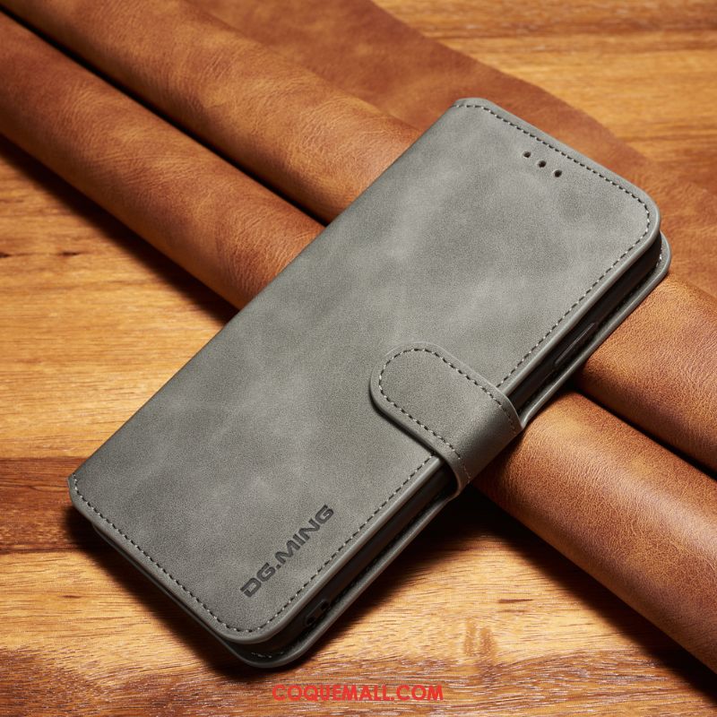 Étui Xiaomi Mi 10 Pro Incassable Vintage Fluide Doux, Coque Xiaomi Mi 10 Pro Téléphone Portable Business Beige