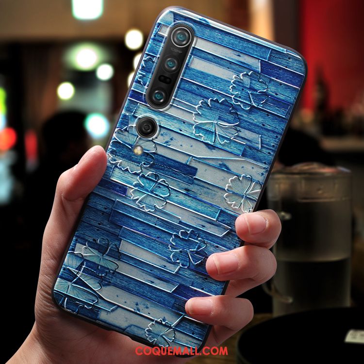 Étui Xiaomi Mi 10 Pro Marque De Tendance Petit Bleu, Coque Xiaomi Mi 10 Pro Net Rouge Tout Compris Beige