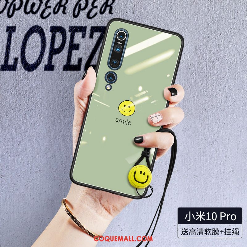 Étui Xiaomi Mi 10 Pro Personnalité Téléphone Portable Net Rouge, Coque Xiaomi Mi 10 Pro Tout Compris Tendance Beige