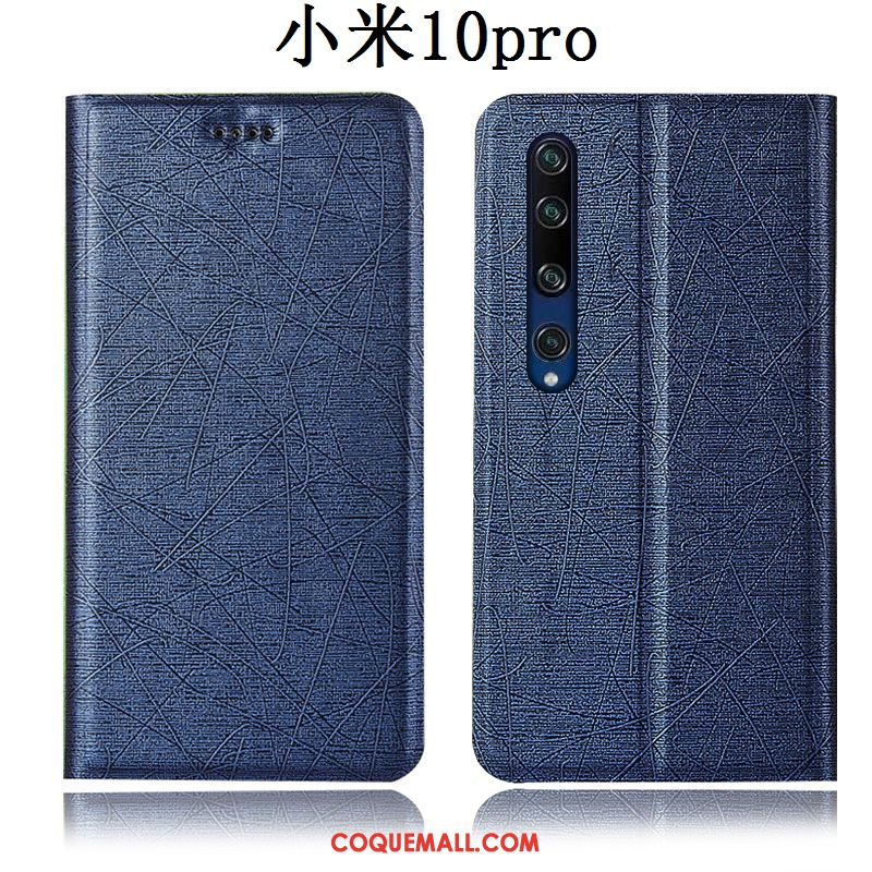 Étui Xiaomi Mi 10 Pro Téléphone Portable Petit En Cuir, Coque Xiaomi Mi 10 Pro Protection Incassable Beige