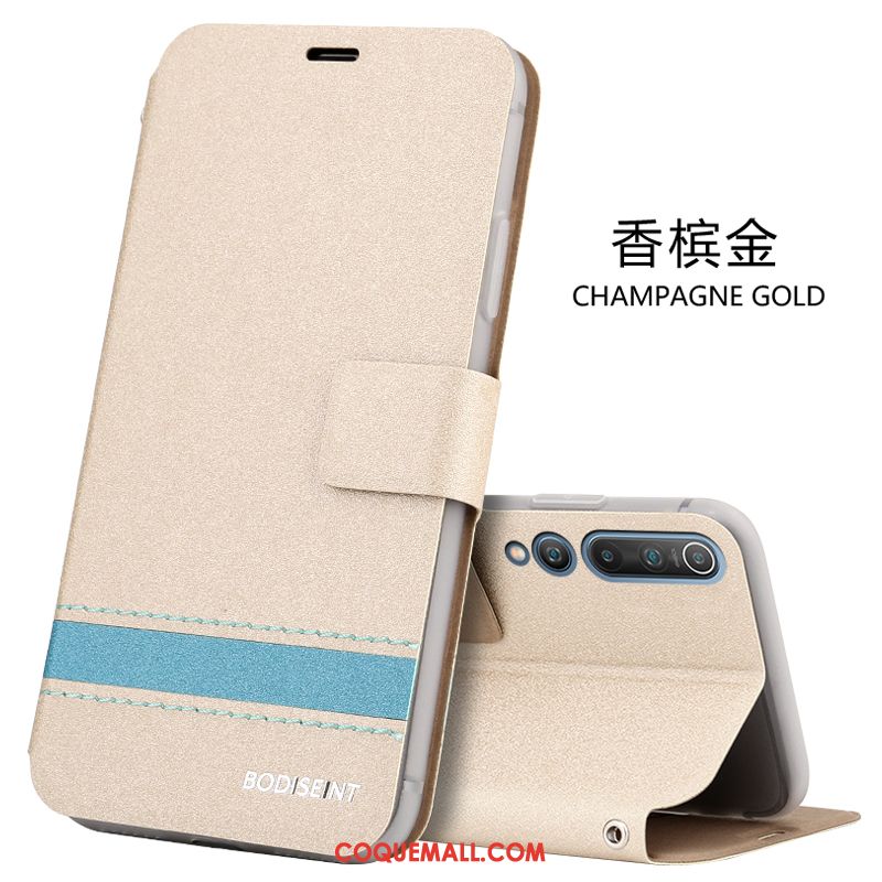 Étui Xiaomi Mi 10 Tout Compris Jeunesse Support, Coque Xiaomi Mi 10 Clamshell Téléphone Portable Beige