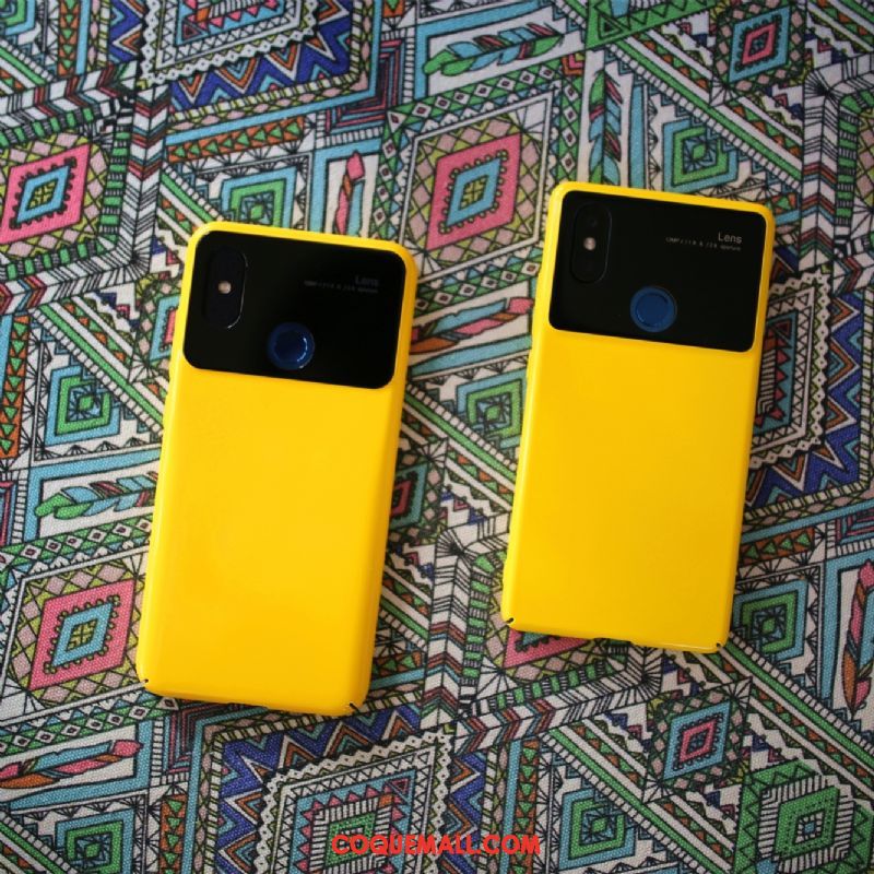 Étui Xiaomi Mi 8 Bambou Difficile Petit, Coque Xiaomi Mi 8 Tout Compris Très Mince Beige