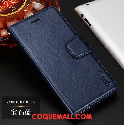 Étui Xiaomi Mi 8 Lite Bleu Rouge Téléphone Portable, Coque Xiaomi Mi 8 Lite Incassable Étui En Cuir Beige