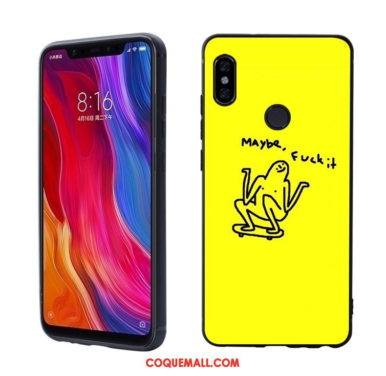 Étui Xiaomi Mi 8 Petit Protection Silicone, Coque Xiaomi Mi 8 Personnage Marque De Tendance Beige