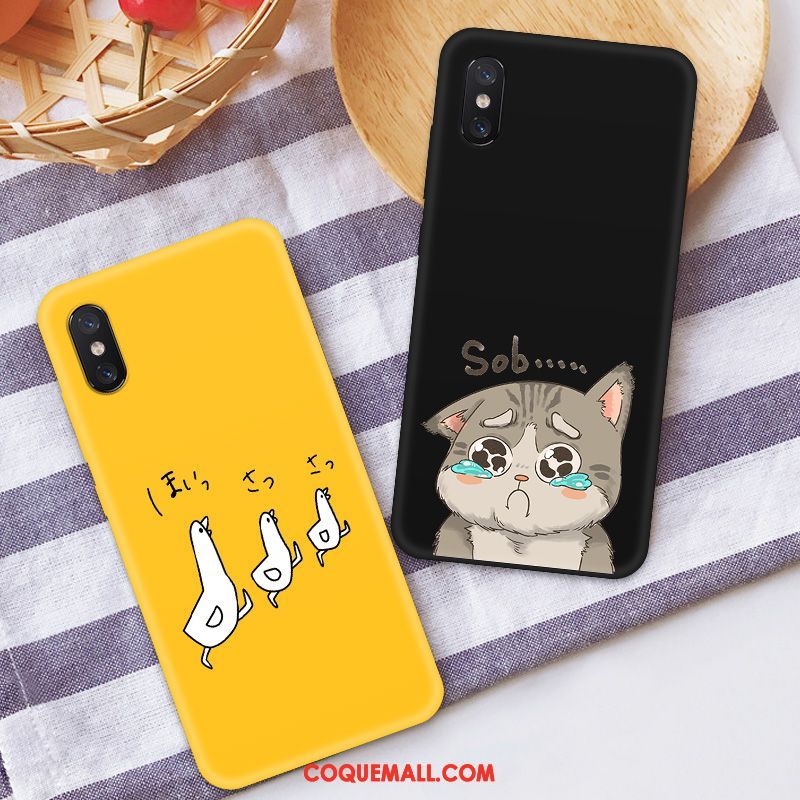 Étui Xiaomi Mi 8 Pro Amoureux Petit Tout Compris, Coque Xiaomi Mi 8 Pro Peinture Jeunesse Beige