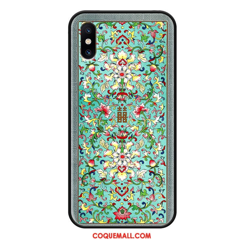 Étui Xiaomi Mi 8 Pro Fleur Ornements Suspendus Petit, Coque Xiaomi Mi 8 Pro Protection Art Beige