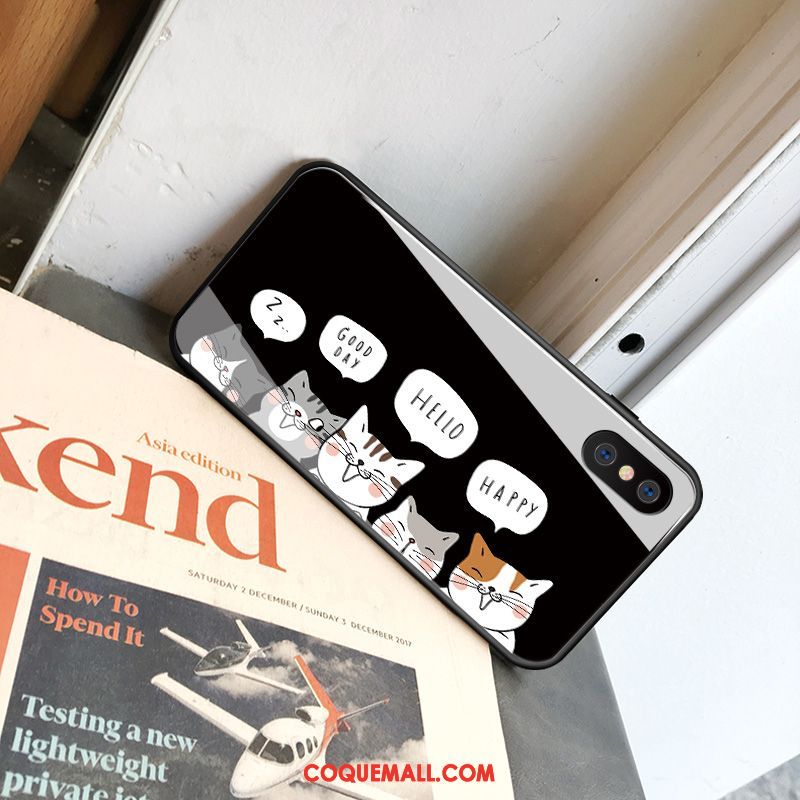 Étui Xiaomi Mi 8 Pro Jeunesse Petit Noir, Coque Xiaomi Mi 8 Pro Tout Compris Amoureux Beige