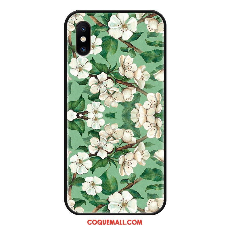 Étui Xiaomi Mi 8 Pro Mode Fleur Téléphone Portable, Coque Xiaomi Mi 8 Pro Frais Ornements Suspendus Beige