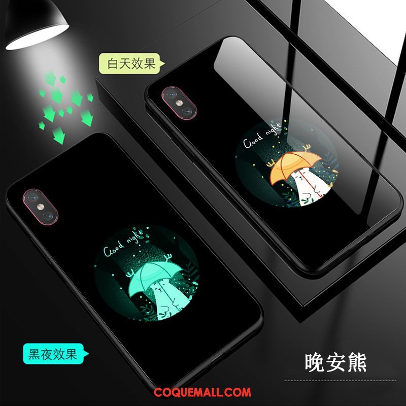 Étui Xiaomi Mi 8 Pro Noir Modèle Fleurie Verre, Coque Xiaomi Mi 8 Pro Transparent Petit Beige
