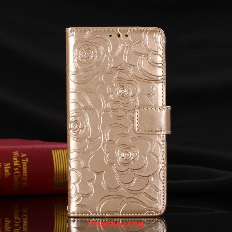 Étui Xiaomi Mi 8 Pro Protection Téléphone Portable Clamshell, Coque Xiaomi Mi 8 Pro Incassable Or