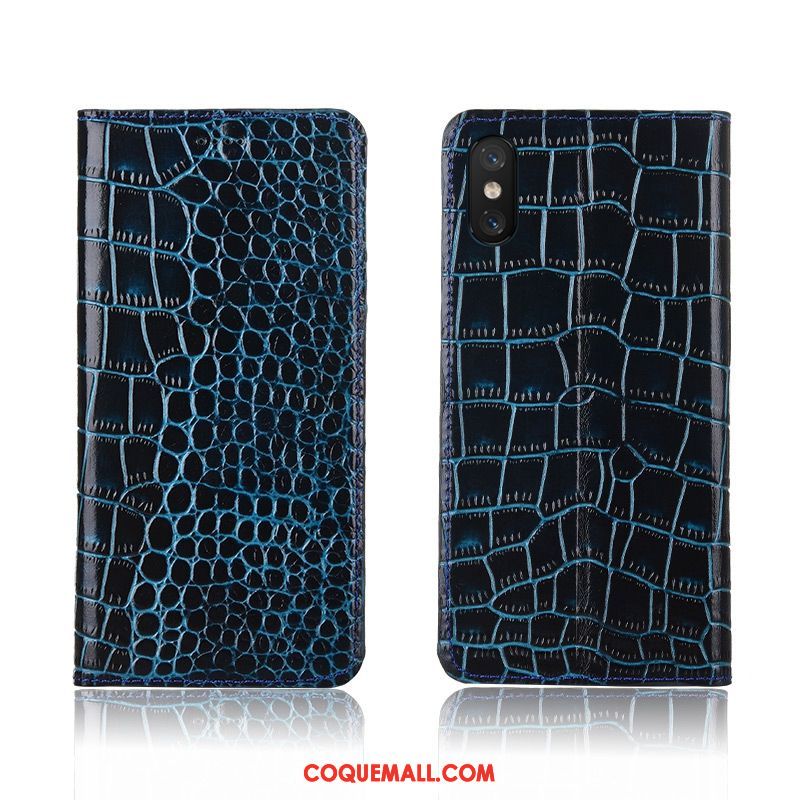 Étui Xiaomi Mi 8 Pro Étui En Cuir Incassable Tout Compris, Coque Xiaomi Mi 8 Pro Petit Jeunesse Beige