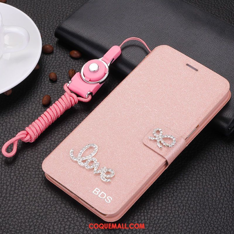 Étui Xiaomi Mi 8 Protection Téléphone Portable Rose, Coque Xiaomi Mi 8 Incassable Étui En Cuir Beige