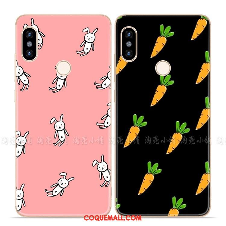 Étui Xiaomi Mi 8 Se Noir Charmant Petit, Coque Xiaomi Mi 8 Se Lapin Simple Beige