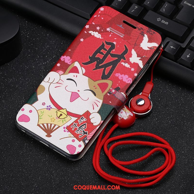 Étui Xiaomi Mi 8 Se Protection Dessin Animé Téléphone Portable, Coque Xiaomi Mi 8 Se Petit Clamshell Beige