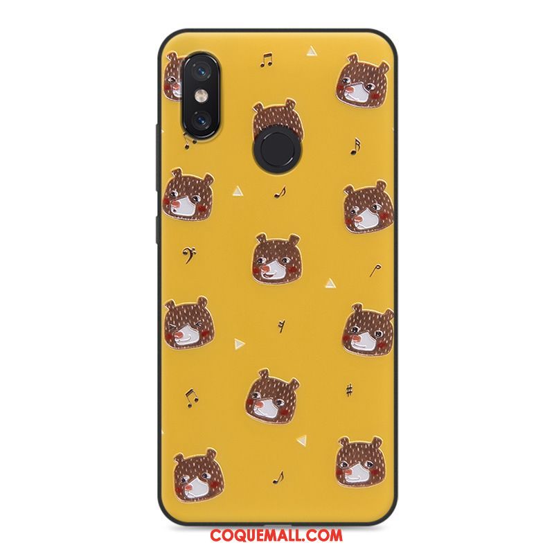 Étui Xiaomi Mi 8 Se Tout Compris Personnalité Dessin Animé, Coque Xiaomi Mi 8 Se Jaune Petit Beige