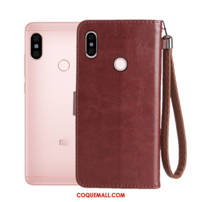 Étui Xiaomi Mi 8 Étui En Cuir Protection Petit, Coque Xiaomi Mi 8 Incassable Téléphone Portable Braun Beige