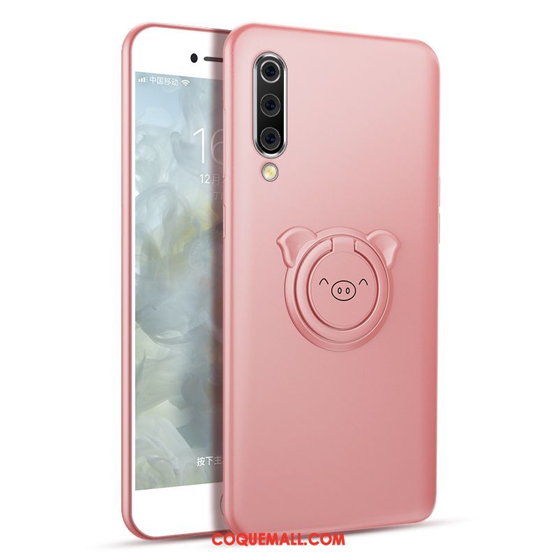 Étui Xiaomi Mi 9 Lite Très Mince Petit Protection, Coque Xiaomi Mi 9 Lite Magnétisme Membrane Beige