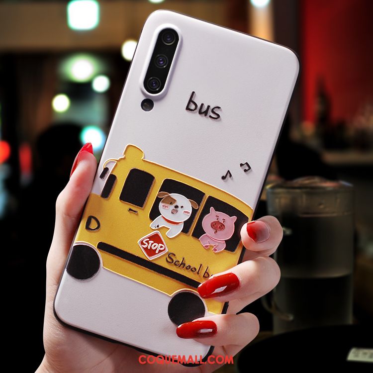 Étui Xiaomi Mi 9 Modèle Fleurie Silicone Blanc, Coque Xiaomi Mi 9 Rouge Petit Beige