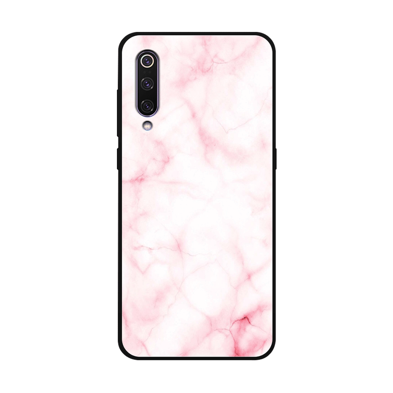 Étui Xiaomi Mi 9 Personnalité Rose Simple, Coque Xiaomi Mi 9 Protection Silicone Beige