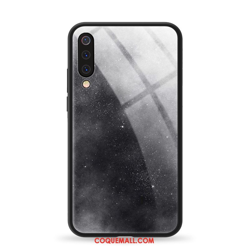 Étui Xiaomi Mi 9 Se Dégradé De Couleur Tout Compris Téléphone Portable, Coque Xiaomi Mi 9 Se Miroir Noir Beige