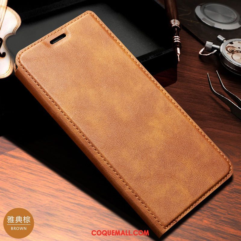 Étui Xiaomi Mi 9t Pro Incassable Business En Cuir, Coque Xiaomi Mi 9t Pro Téléphone Portable Petit Beige