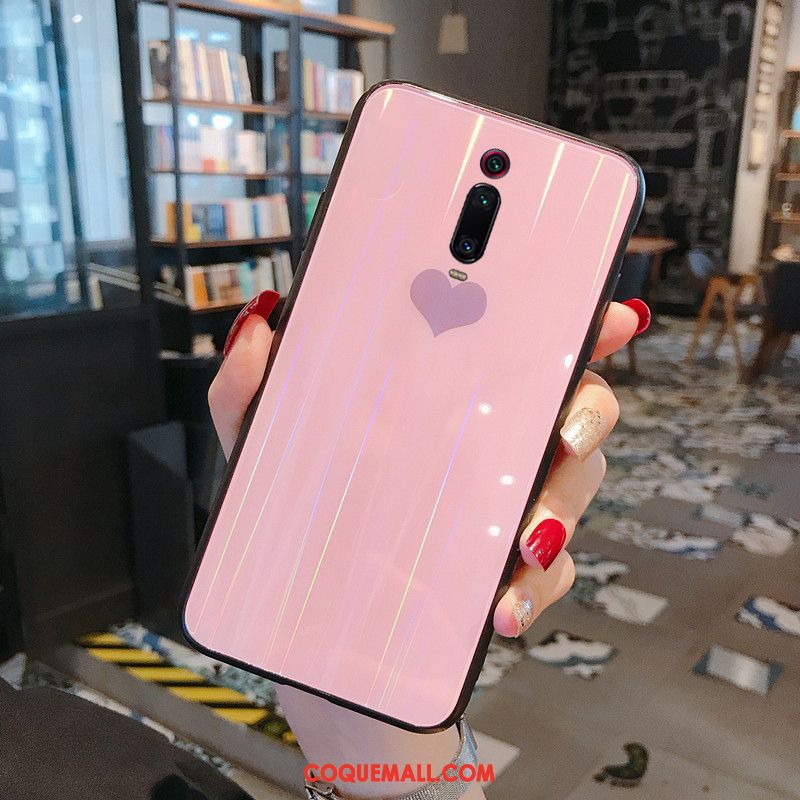 Étui Xiaomi Mi 9t Pro Tout Compris Incassable Verre, Coque Xiaomi Mi 9t Pro Charmant Difficile Beige